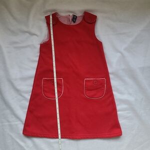 Baby GAP Red Sleeveless Dress with Pockets Size 5T
